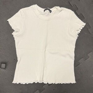 Brandy Melville Cream Textured Top